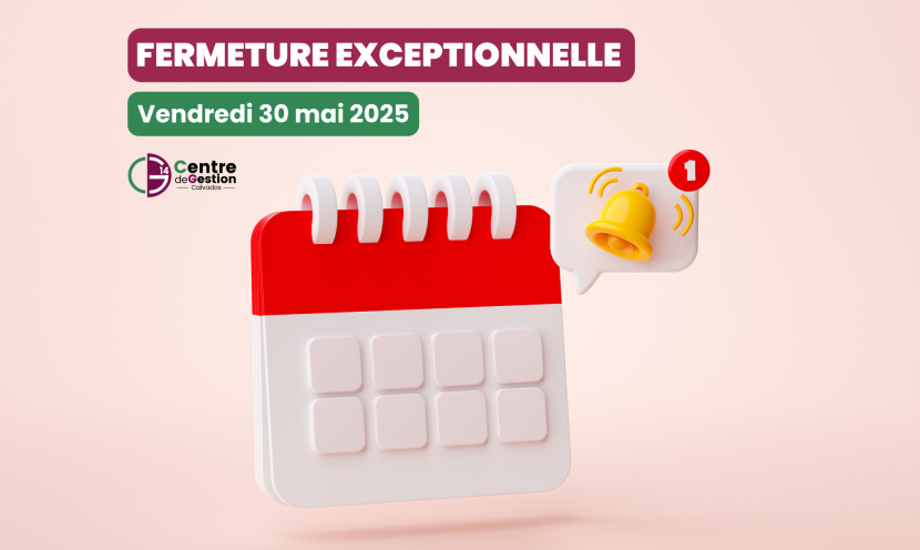 Fermeture exceptionnelle